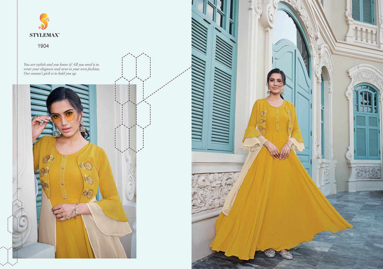 Almirah Vol-2 Wholesale Georgette Gown Set Almirah Vol-2 Wholesale Georgette Gown Set